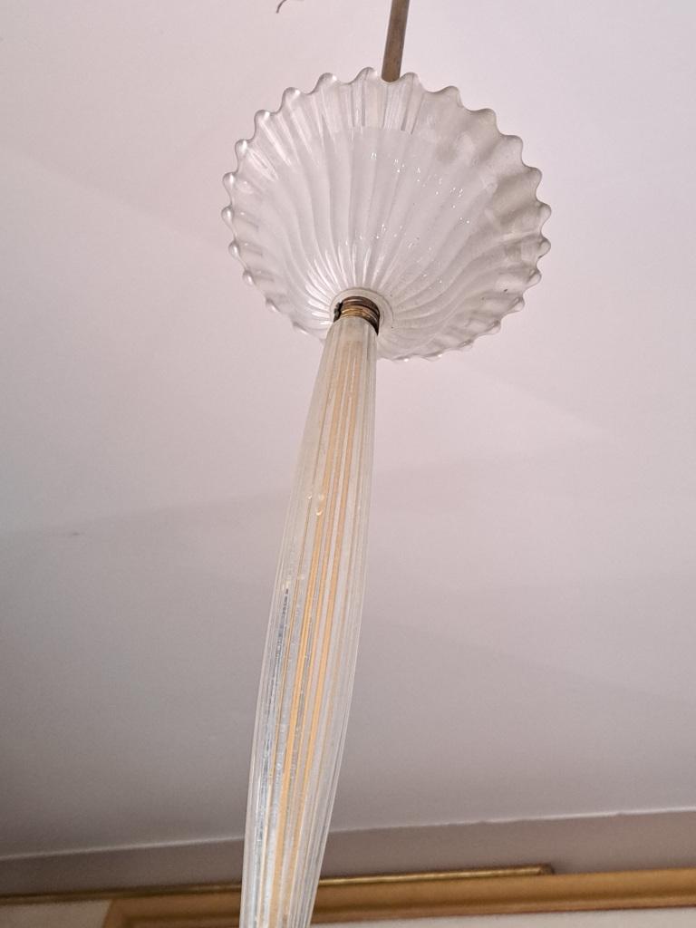 lampadario vetro ottone