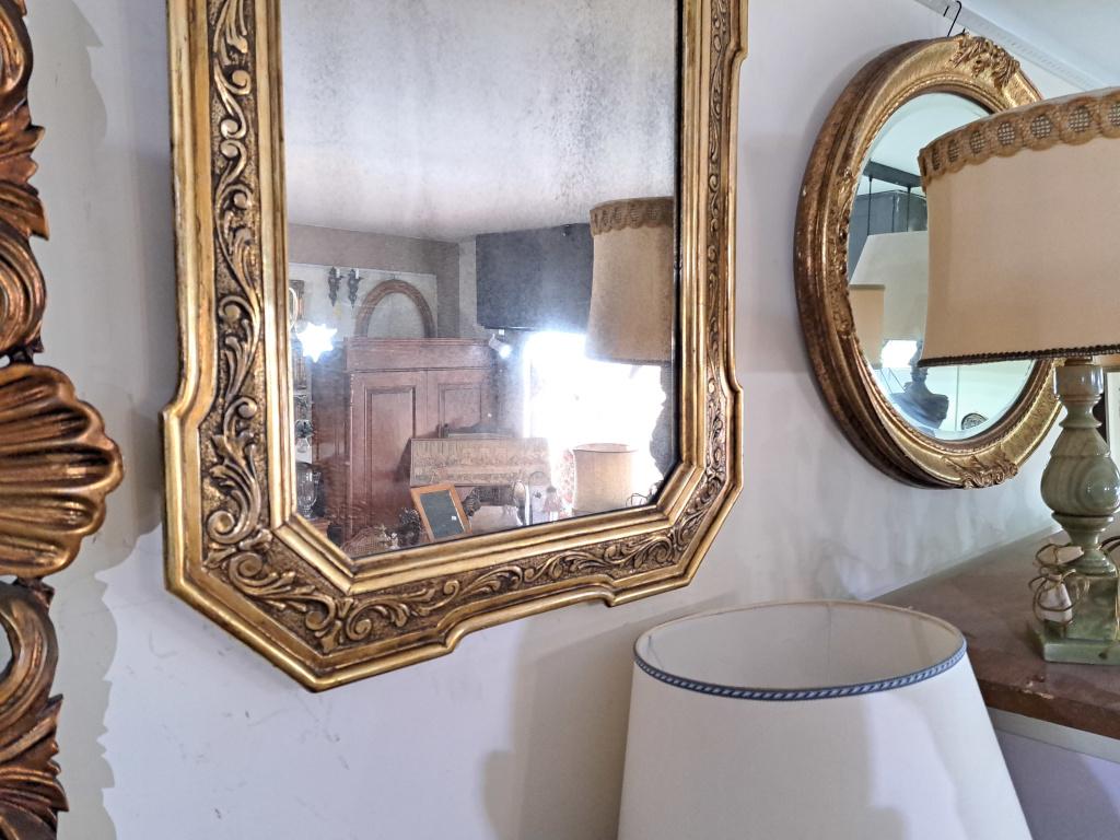 specchio legno dorato