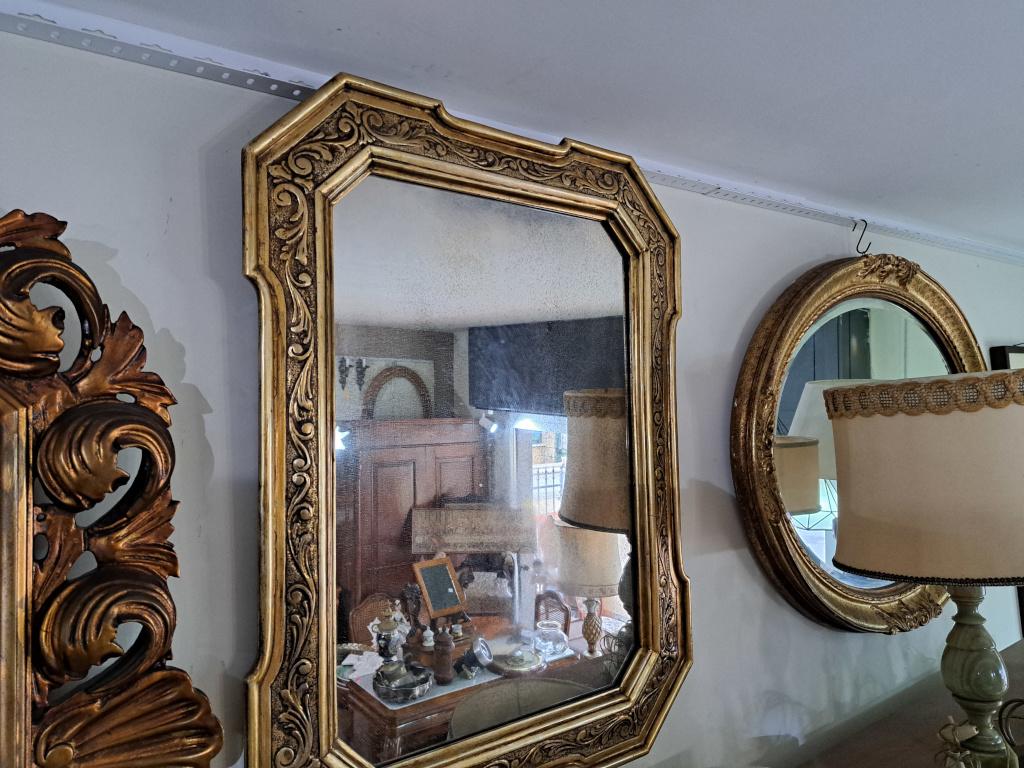 specchio legno dorato