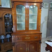 bookcase inglese intarsiata