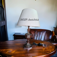 lampada patina bronzo