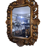 specchio legno dorato