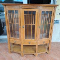 vetrina cristalliera rovere